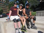  Rob, Maki and Bones in front of the National City Christian Church (corner of Mass Ave and 14th Street)